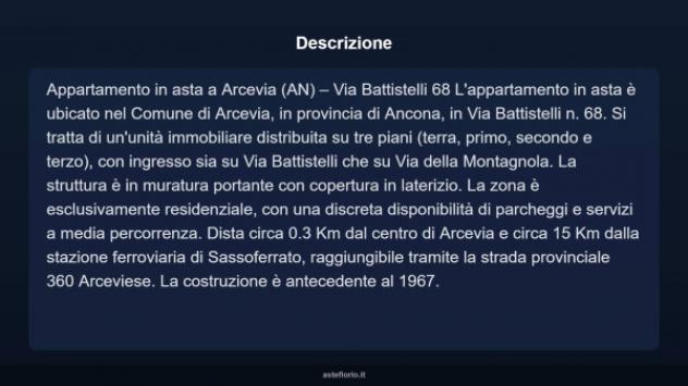 Immobile in asta di 293 m² con più di 5 locali in vendita a Arcevia - Foto 3