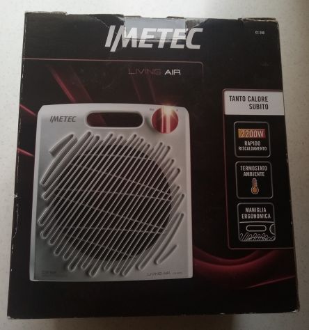 Termoventilatore IMETEC LIVING AIR C2 200 Rosso e Bianco - Foto 4