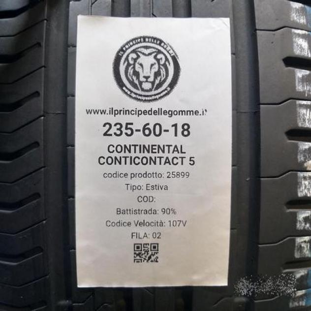2 gomme 235 60 18 continental a25899 - Foto 2