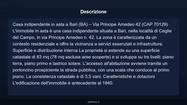 Immobile in asta di 83 m² in vendita a Bari - Foto 4
