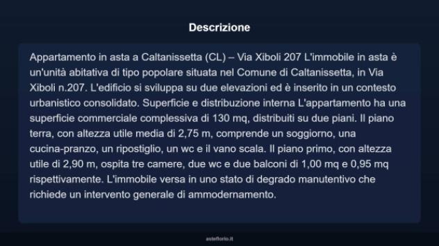 Immobile in asta di 130 m² con più di 5 locali in vendita a Caltanissetta - Foto 4