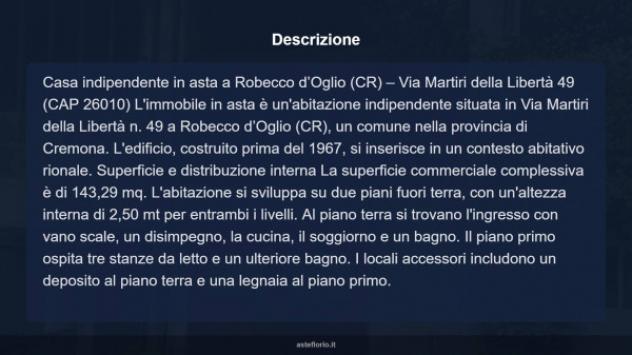 Immobile in asta di 143 m² con più di 5 locali in vendita a Robecco d'Oglio - Foto 6