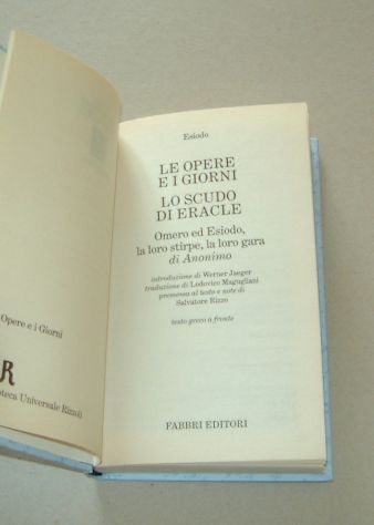 ESIODO - Le Opere e i Giorni Lo scudo di Eracle - Foto 2