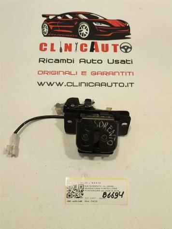 SERRATURA PORTELLONE POSTERIORE KIA Sorento 2° Serie 81230-3E000 D4CB (0609)