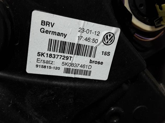 MOTORINO ALZAVETRO ANTERIORE SINISTRO VOLKSWAGEN Golf 6 Berlina 5K1837729T (0812) - Foto 2