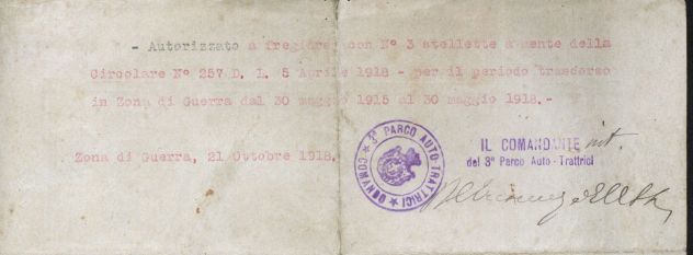 Documento del regio esercito italiano, 1917 - Foto 4