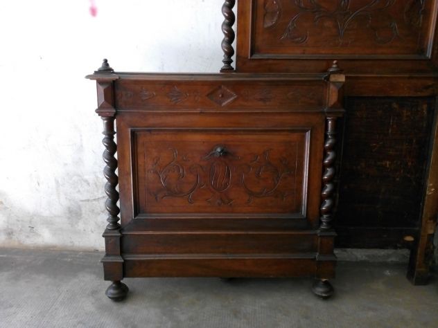 LETTO IN NOCE FINE 800 PIEMONTESE - Foto 4