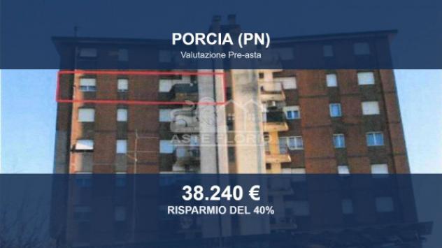 Immobile in asta di 82 m², box auto in vendita a Porcia