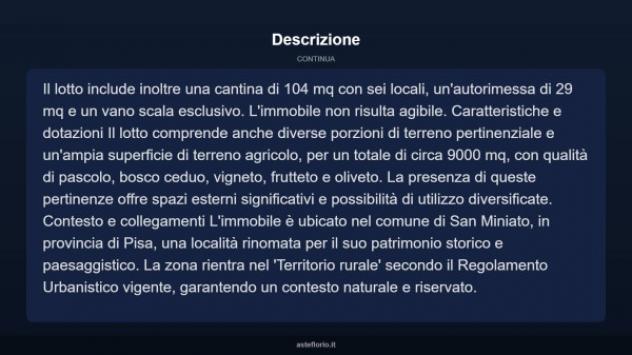 Immobile in asta di 88 m², box auto in vendita a San Miniato - Foto 4