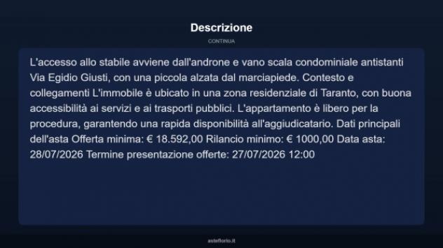 Immobile in asta di 83 m² in vendita a Taranto - Foto 5