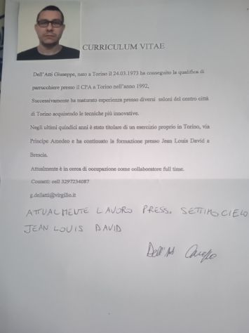 Parrucchiere lavorante