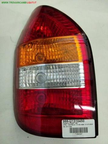 FANALE POST. SX 999-U1310450 Parti elettriche  Fanaleria  Fanali  Fanale post. sx. OPEL - ZAFIRA A - 01-04-1999 - 01-07-2005