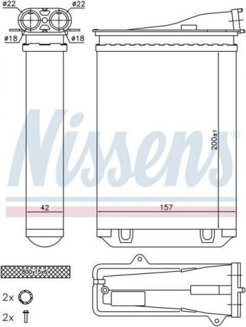 Radiatore Riscaldamento Citroen C3 - 208 - 2008 1608182480
