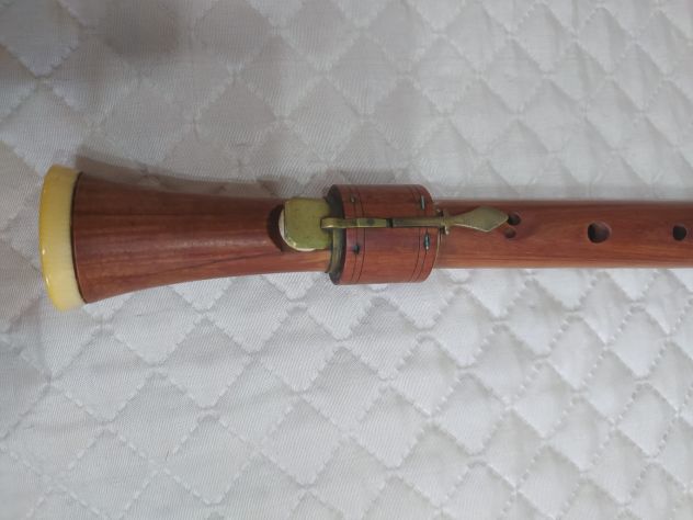 Antico flauto dolce contralto o tenore raro in legno marchio Barenreiter - Foto 10