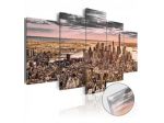 Quadro Con Vetro Acrilico New York Di Sera 100x50 O 200x100