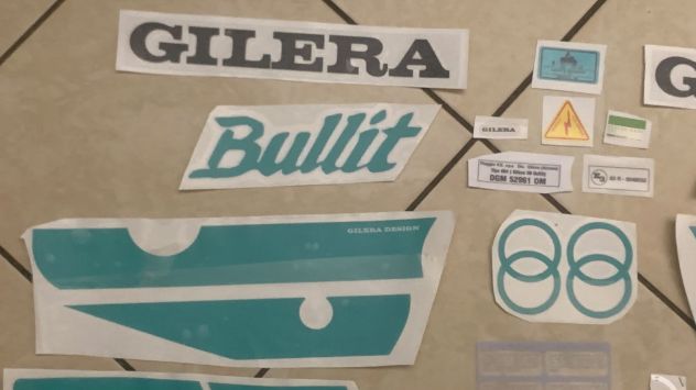 gilera bullit 1 serie verde kit adesivi - Foto 3