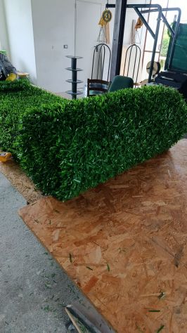 Siepe artificiale con filo zincato per recinzione - Foto 2