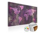 Quadro Di Sughero Rosa Su Sfondo Nero Arredalacasa