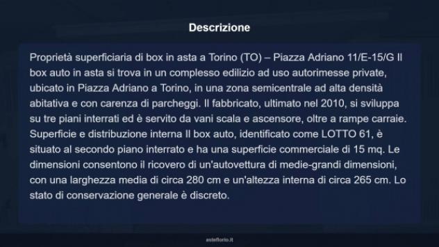 Immobile in asta di 15 m² in vendita a Torino - Foto 3