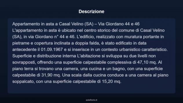 Immobile in asta di 47 m² in vendita a Casal Velino - Foto 10