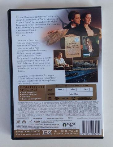 DVD TITANIC DI JAMES CAMERON CON LEONARDO DI CAPRIO E KATE WINSLET, 1997 - Foto 2