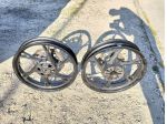 COPPIA CERCHI FRONT REAR WHEEL RIM KEEWAY RKF 125 21-24