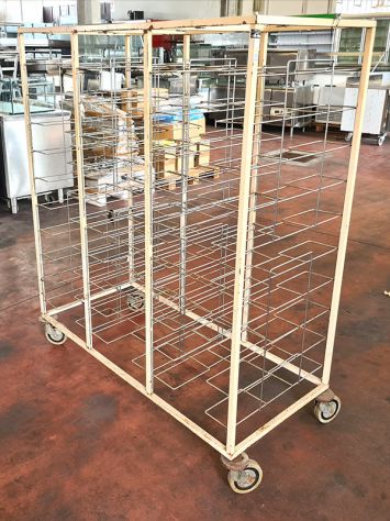 carrello triplo porta teglie usato - Foto 3