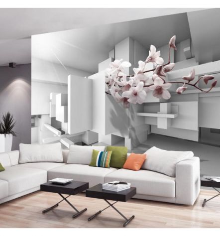 Fotomurale Adesivo In 3D Con I Fiori ARREDALACASA