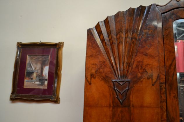 Armadio tre ante stile Art Déco degli anni 50 - Foto 4