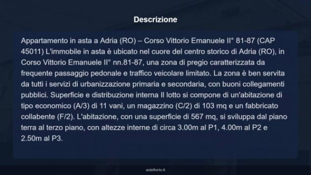 Immobile in asta di 567 m² con più di 5 locali in vendita a Adria - Foto 18