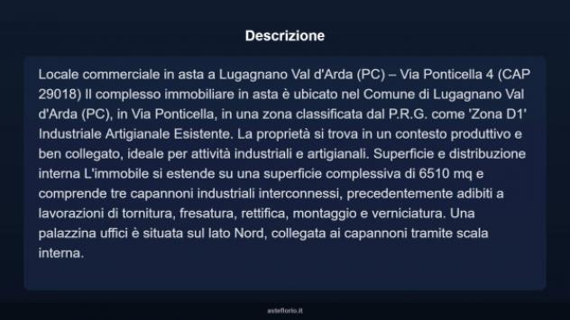 Immobile in asta di 6510 m² in vendita a Lugagnano Val d'Arda - Foto 9