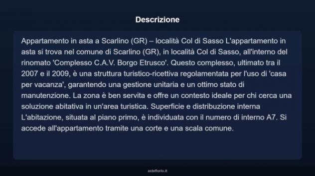 Immobile in asta di 75 m², box auto doppio in vendita a Scarlino - Foto 3