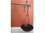 Bilancia Stadera Vintage Punzonata Con Piatto Da 28 E Contrappeso Romano In Otto
