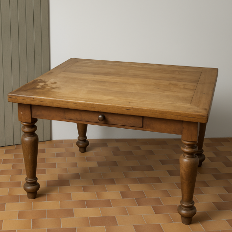 Tavolo antico in legno massello di campagna