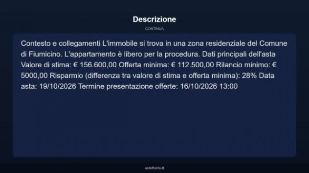 Immobile in asta di 72 m² in vendita a Fiumicino - Foto 12