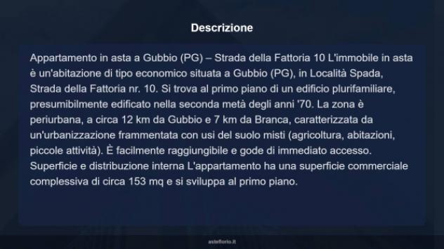 Immobile in asta di 153 m² con più di 5 locali in vendita a Gubbio - Foto 12