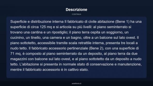 Immobile in asta di 125 m² in vendita a Quagliuzzo - Foto 4