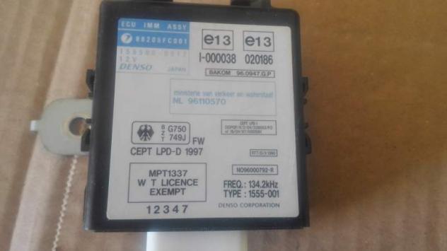 Blocchetto Avviamento chiave centralina ECU Subaru Forester 1999 - Foto 3