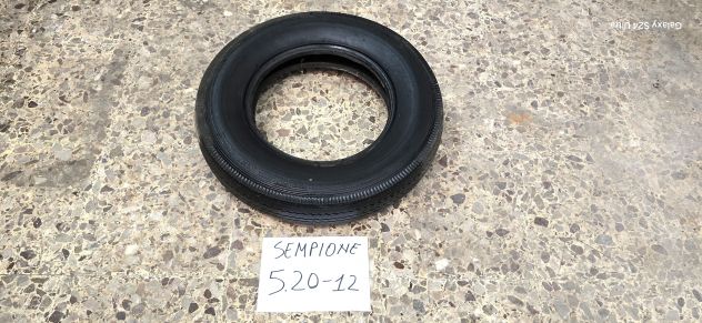 PNEUMATICO AUTO D’EPOCA VINTAGE SEMPIONE MISURA 5.20 - 12