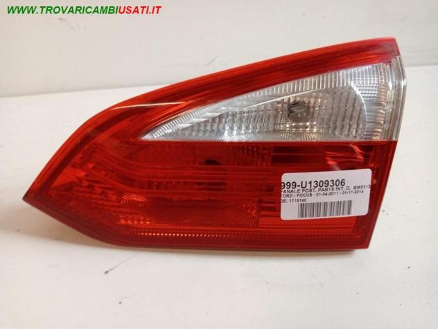 FANALE POST. PARTE INT. D.  BM5113A602DB 999-U1309306 Parti elettriche  Fanaleria  Fanali  Fanale post. dx. FORD - FOCUS - 01-04-2011 - 01-11-2014