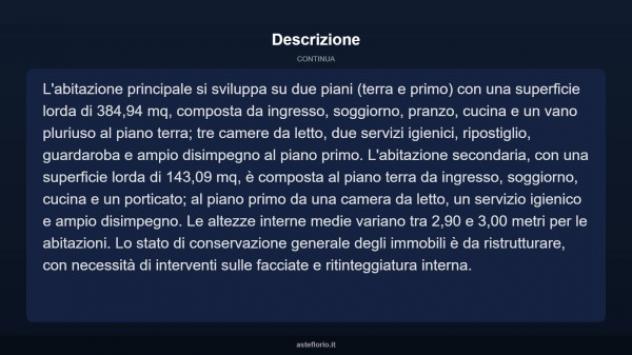 Immobile in asta di 759 m² con più di 5 locali e box auto in vendita a Concamarise - Foto 17