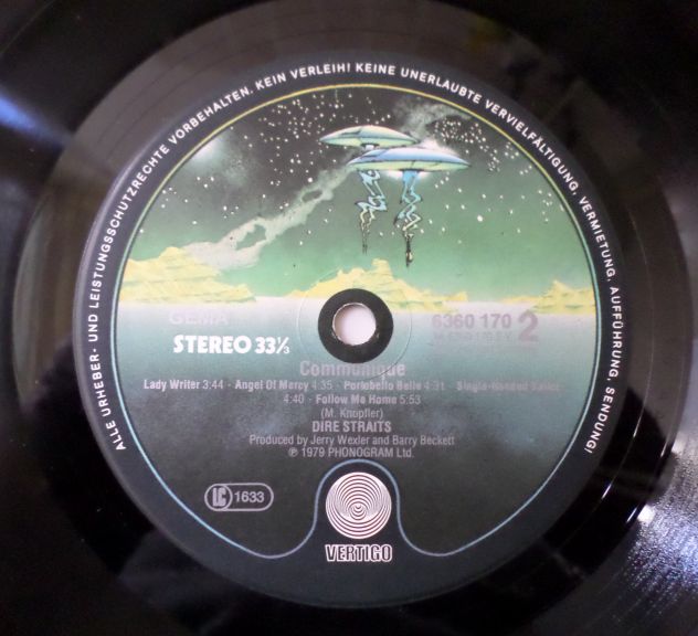 DIRE STRAITS - Communique - LP / 33 giri + Inner 1° Stampa 1979 Vertigo - Foto 4