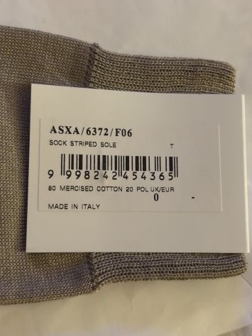 CALZE NUOVE CON CARTELLINO FIRMATE ORIGINALI”PAUL SMITH”MADE IN ITALY IN COTONE - Foto 10