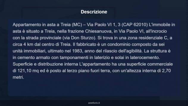 Immobile in asta di 121 m² con più di 5 locali e box auto in vendita a Treia - Foto 15