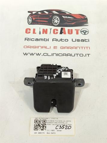 SERRATURA PORTELLONE POSTERIORE HYUNDAI Tucson serie 81230D3000 D4FD (15)