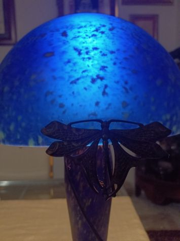Lampada liberty francese pasta di vetro - Foto 8
