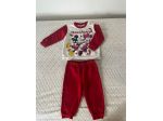 Completino Disney Baby - Taglia 12 Mesi/80 cm - Colore Bianco e Rosso - Ottimo