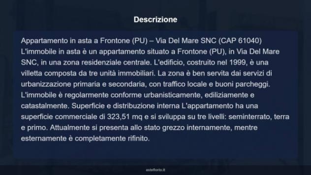 Immobile in asta di 323 m², box auto in vendita a Frontone - Foto 11