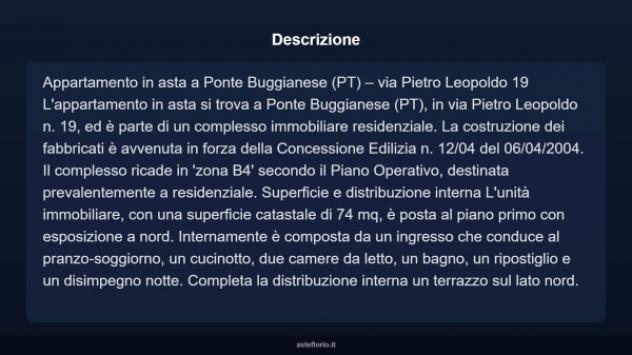 Immobile in asta di 74 m² in vendita a Ponte Buggianese - Foto 3