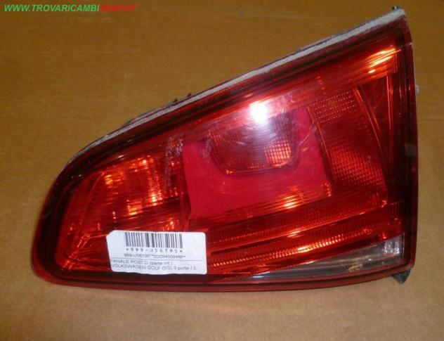 FANALE POST.D.(parte int.) VOLKSWAGEN GOLF 5G0945094R (5G) 3 porte / 5 porte  Parti elettriche  Fanaleria  Fanali  Fanale int. post. d VOLKSWAGEN - GO
